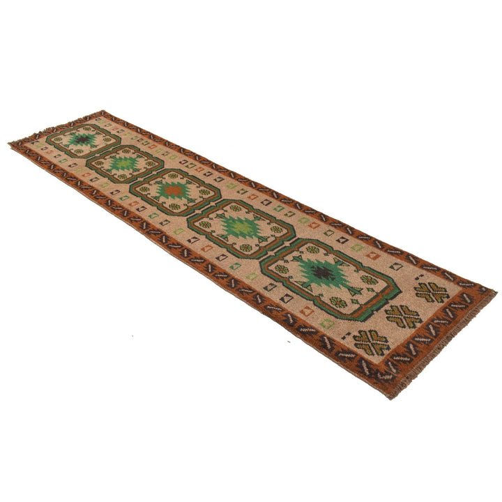 Afghan Baluchi Runner 2' 4" x 9' 5" Hand-Knotted | No. AL86400