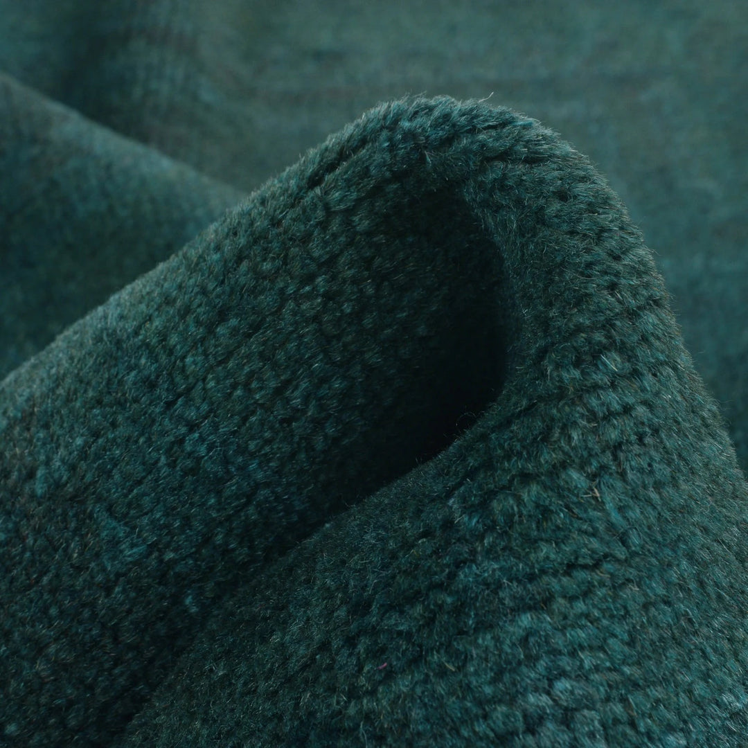 Green Pakistani Overdyed Rug 3' 1" x 4' 3" Hand-Knotted | No. AL86453