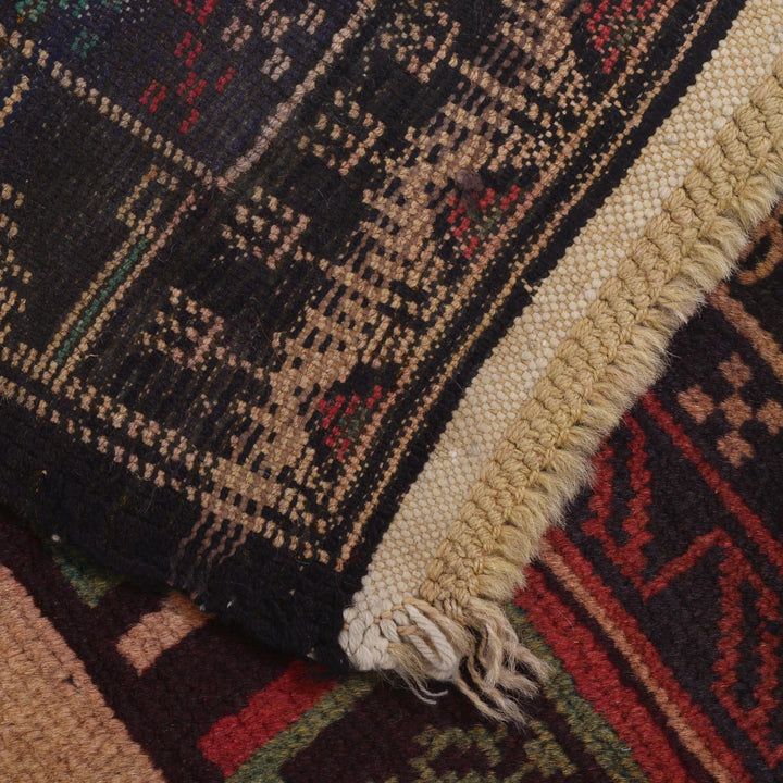 Beige Afghan Prayer Rug 3' 2" x 4' 9" Hand-Knotted | No. AL86633