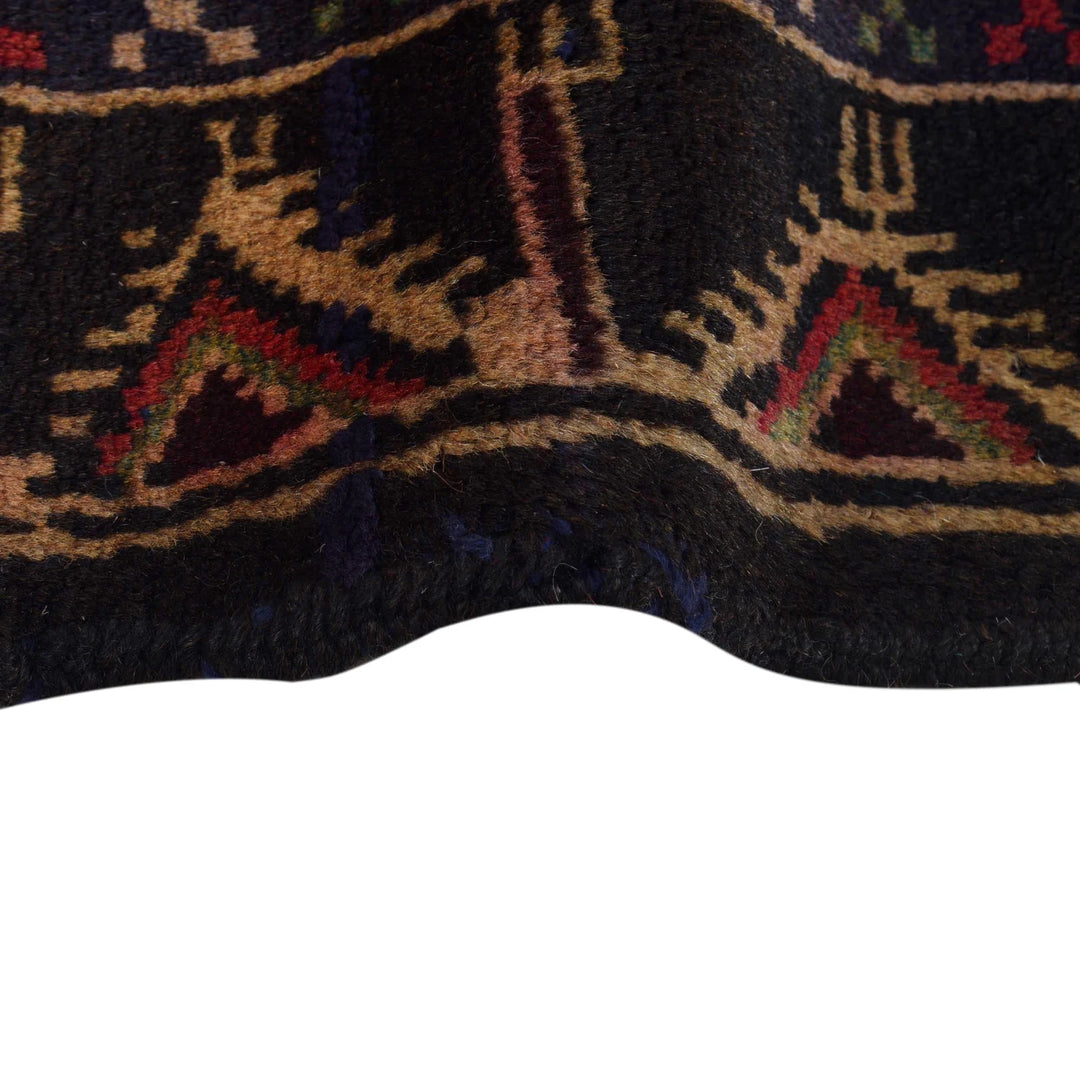 Beige Afghan Prayer Rug 3' 2" x 4' 9" Hand-Knotted | No. AL86633