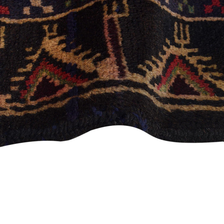 Beige Afghan Prayer Rug 3' 2" x 4' 9" Hand-Knotted | No. AL86633
