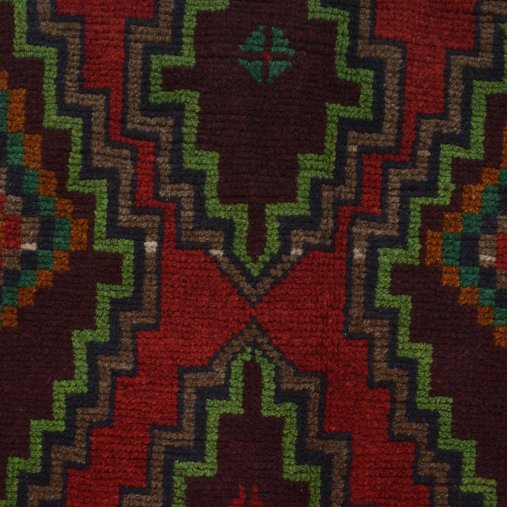 Afghan Baluchi Rug 4' 2" x 6' 5" Hand-Knotted | No. AL86963