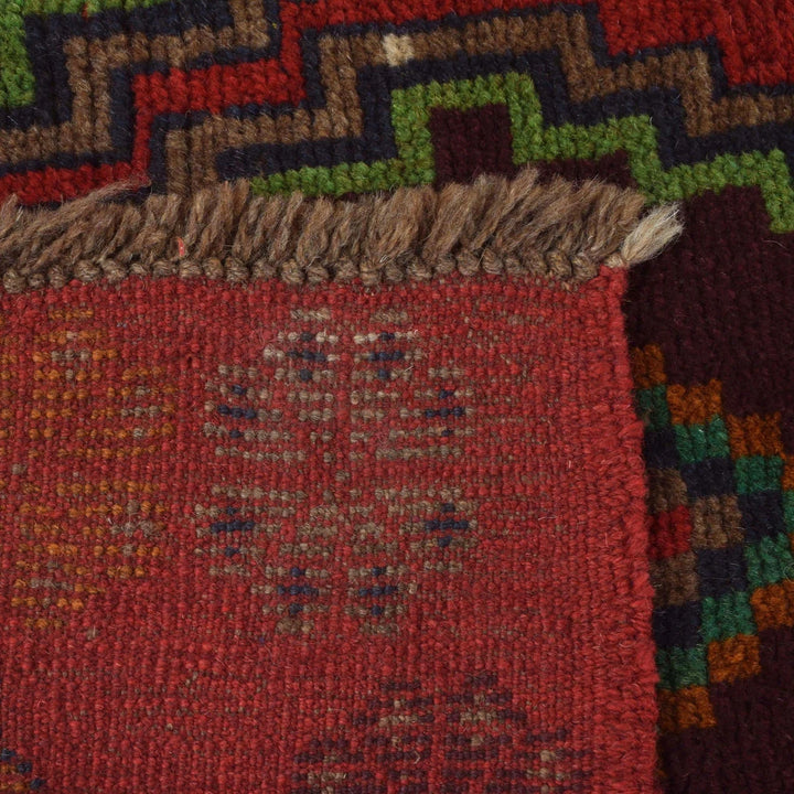 Afghan Baluchi Rug 4' 2" x 6' 5" Hand-Knotted | No. AL86963