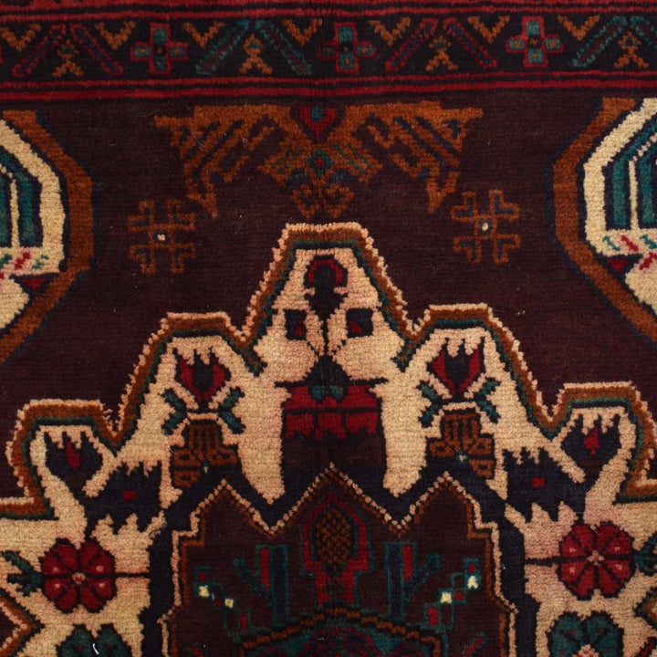 Afghan Baluchi Rug 4' 5" x 8' 7" Hand-Knotted | No. AL87142