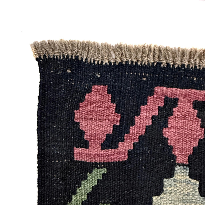 Afghan Vegetable Kilim Rug 6'6" x 9'11" Flat-Weave | No. AL871799