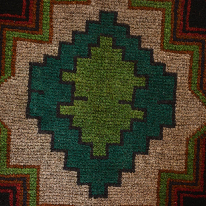 Afghan Baluchi Rug 3' 8" x 6' 1" Hand-Knotted | No. AL87251