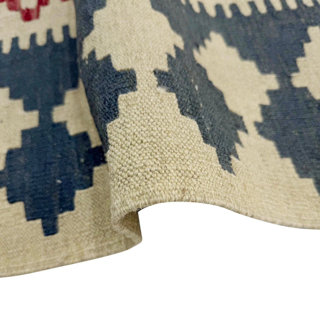 Afghan Vegetable Kilim Rug 4' 10" x 6' 4" Flat-Weave | No. AL873429