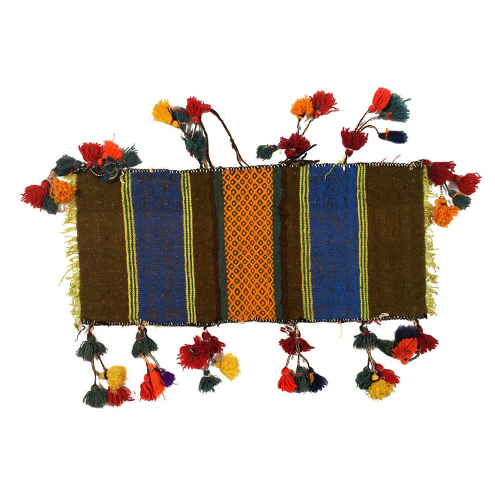 Afghan Baluch Saddle Bag Kilim 1' 1" x 2' 4" Flat-Weave | No. AL87379