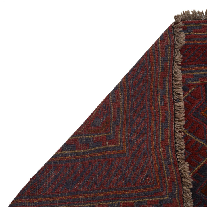 Afghan Mashwani Rug 3' 7" x 3' 10" Hand-Knotted | No. AL87678