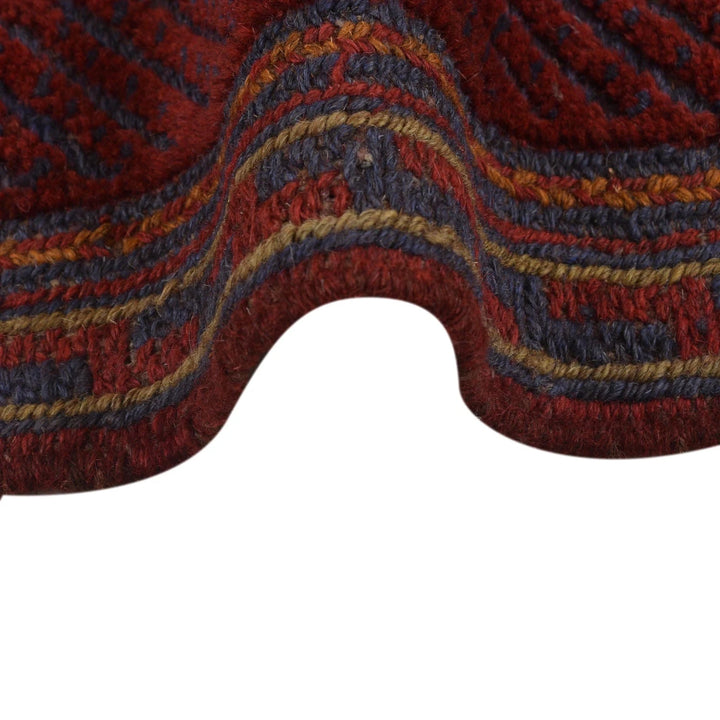 Afghan Mashwani Rug 3' 7" x 3' 10" Hand-Knotted | No. AL87678