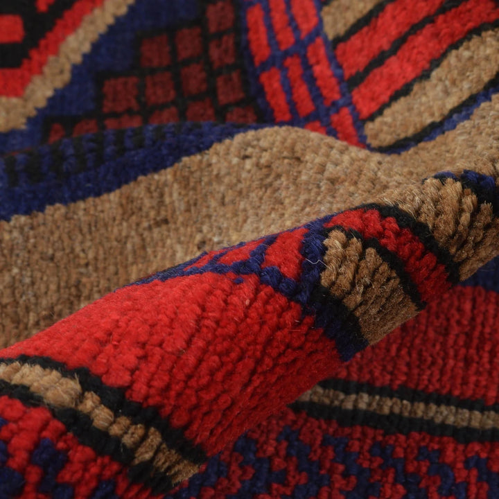 Afghan Prayer Rug 2' 9" x 4' 2" Hand-Knotted | No. AL87745