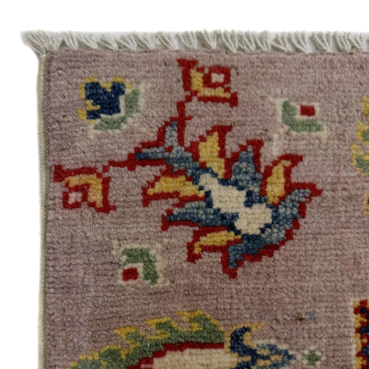 Pink Afghan Bakhtiar Runner Rug 2' 8" x 9' 10" Hand-Knotted | No. AL87976