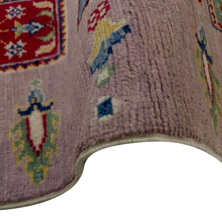 Pink Afghan Bakhtiar Runner Rug 2' 8" x 9' 10" Hand-Knotted | No. AL87976
