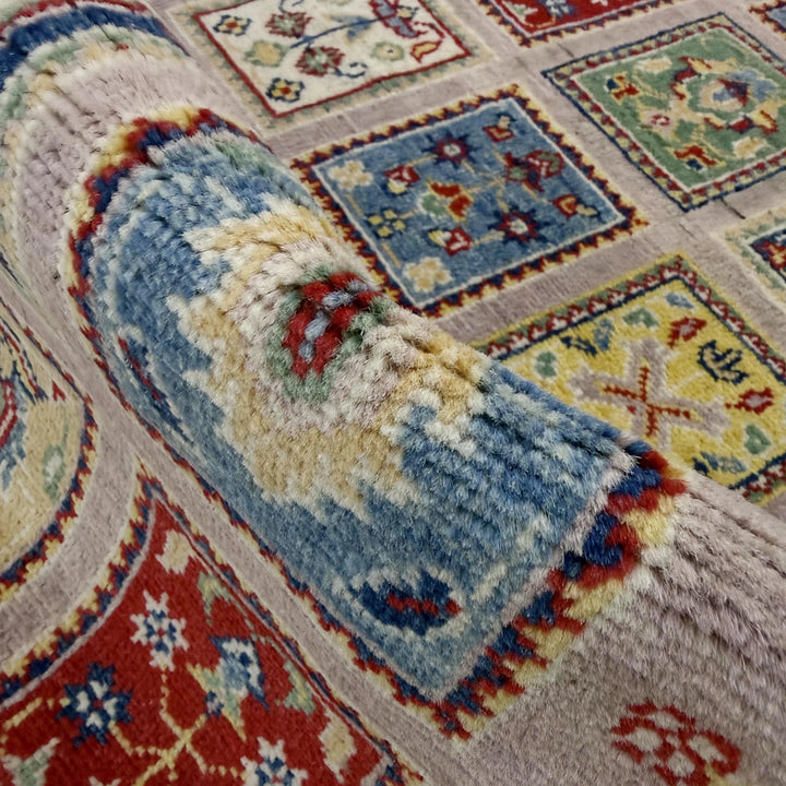 Pink Afghan Bakhtiar Runner Rug 2' 8" x 9' 10" Hand-Knotted | No. AL87976
