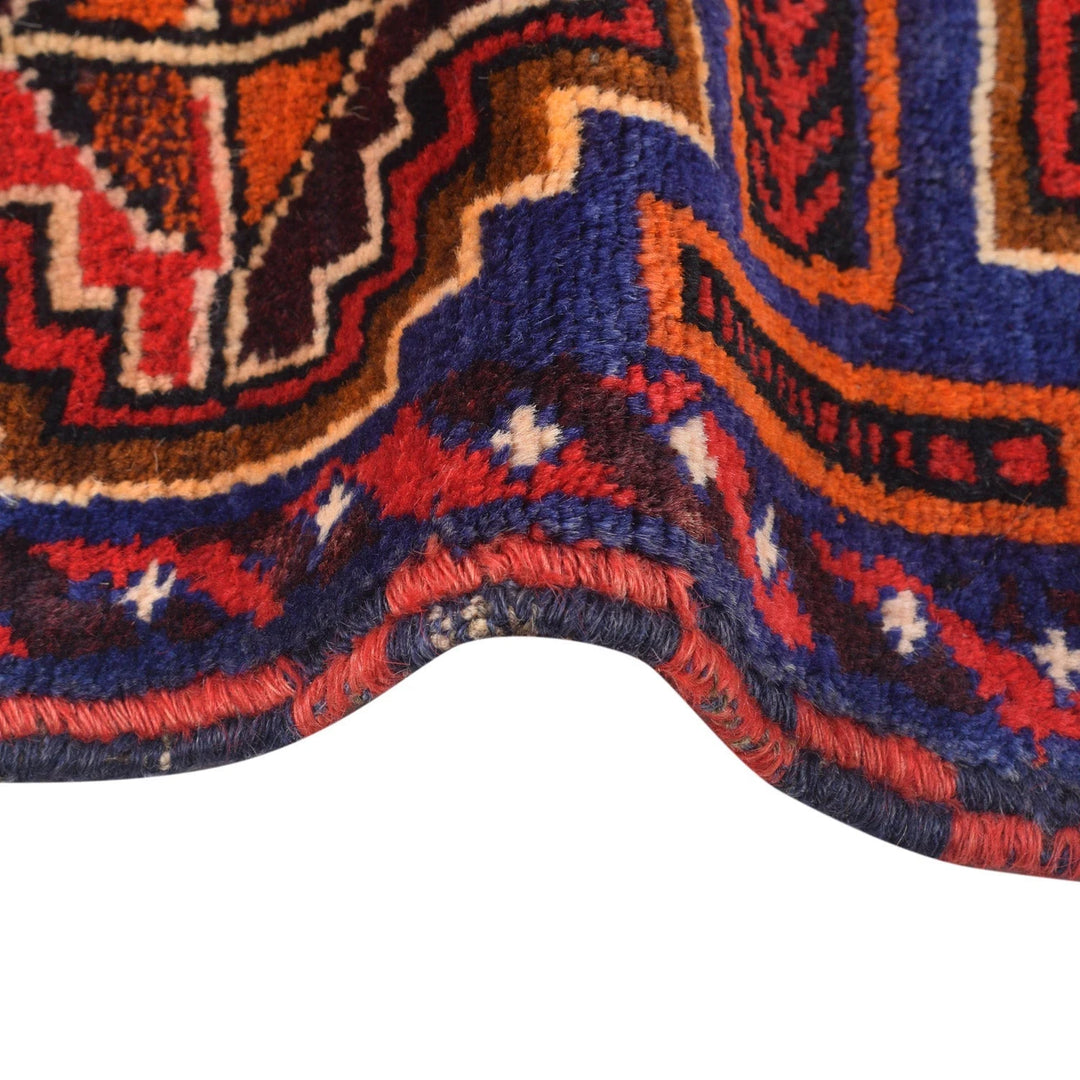 Afghan Baluchi Rug 4' 4" x 6' 7" Hand-Knotted | No. AL88032