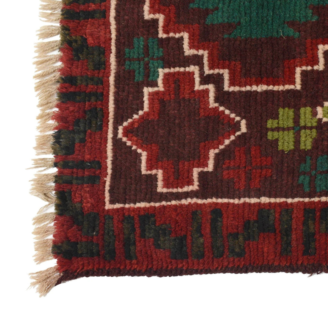 Afghan Baluchi Rug 2' 5" x 9' 7" Hand-Knotted | No. AL88055
