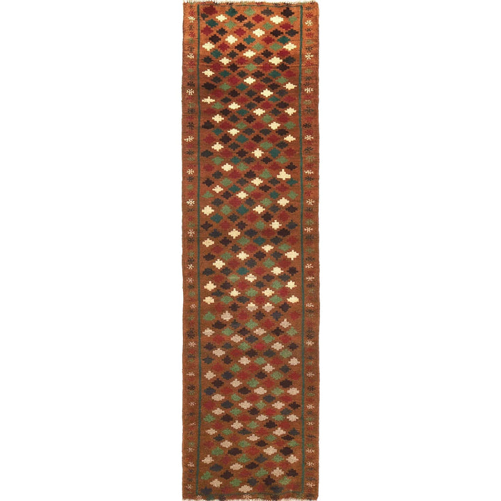 Afghan Baluchi Rug 2' 6" x 9' 4" Hand-Knotted | No. AL88108
