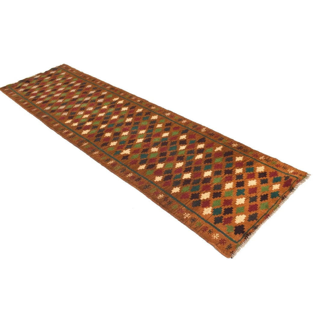 Afghan Baluchi Rug 2' 6" x 9' 4" Hand-Knotted | No. AL88108