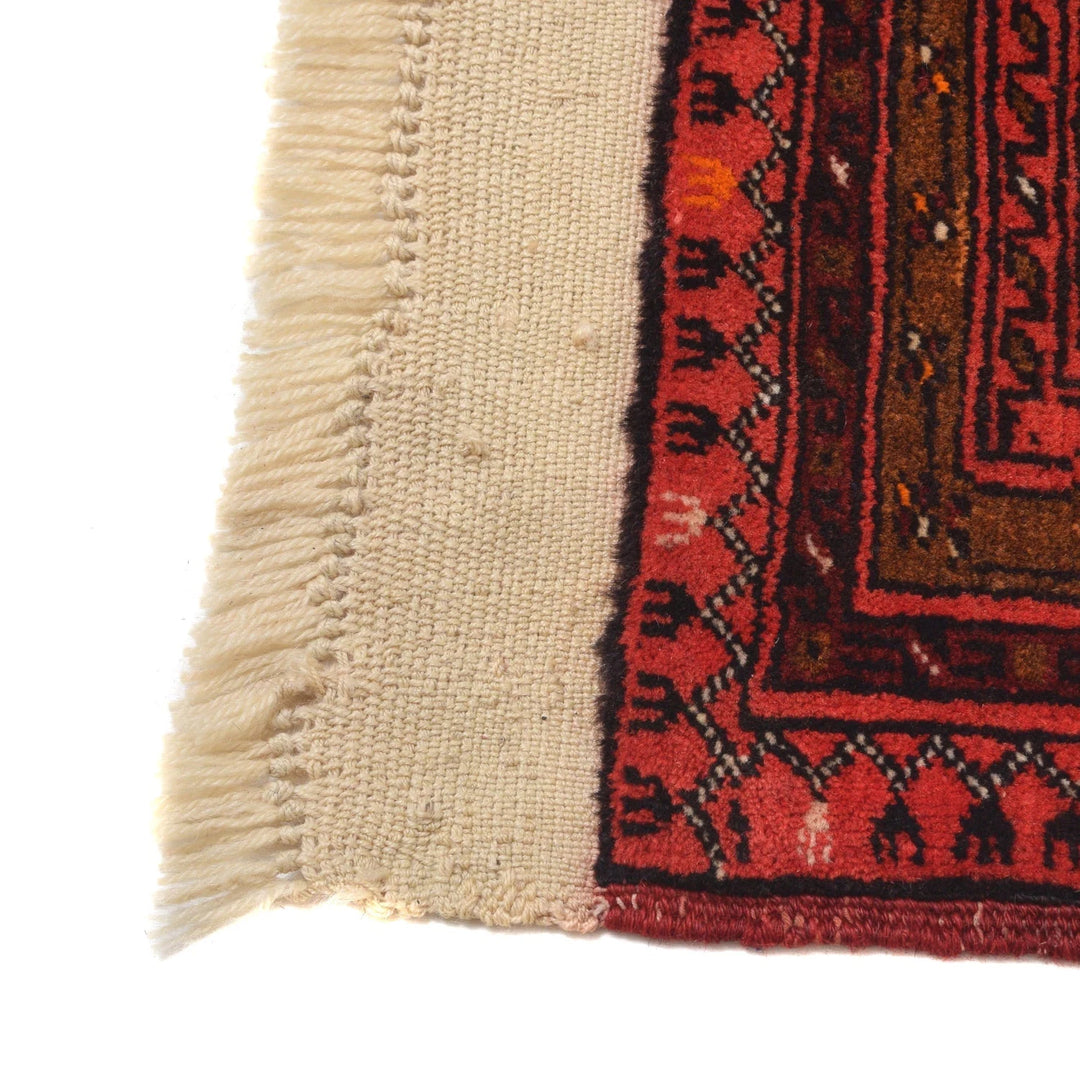 Afghan Geometric Rug 6' 9" x 9' 7" Hand-Knotted | No. AL88168