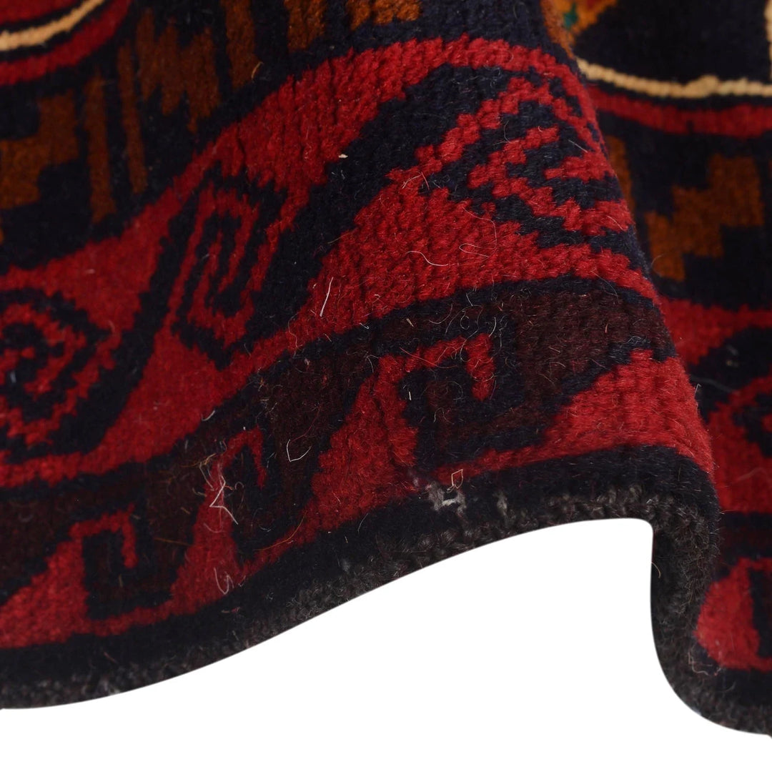 Afghan Pictorial Rug 3' 9" x 6' 7" Hand-Knotted | No. AL88232