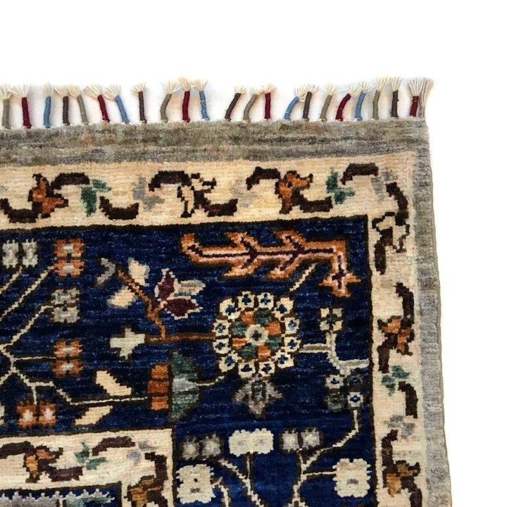 Afghan Tree of Life Rug 6' 0" x 8' 11" Hand-Knotted | No. AL88312