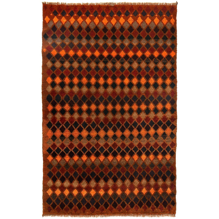 Afghan Baluchi Rug 3' 10" x 6' 2" Hand-Knotted | No. AL88408