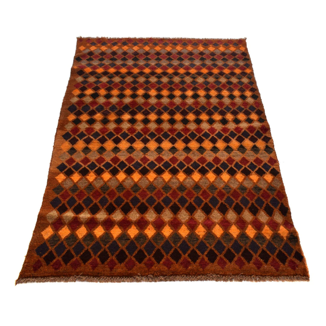 Afghan Baluchi Rug 3' 10" x 6' 2" Hand-Knotted | No. AL88408