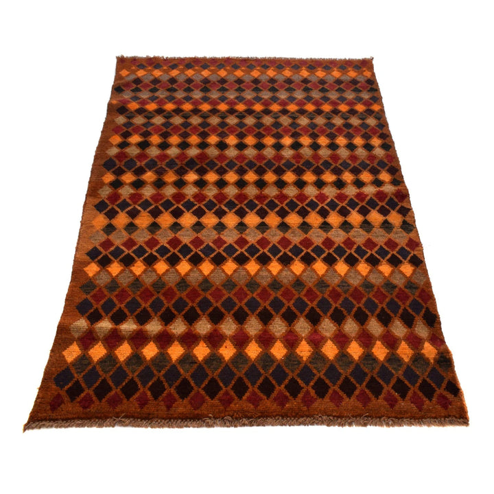Afghan Baluchi Rug 3' 10" x 6' 2" Hand-Knotted | No. AL88408