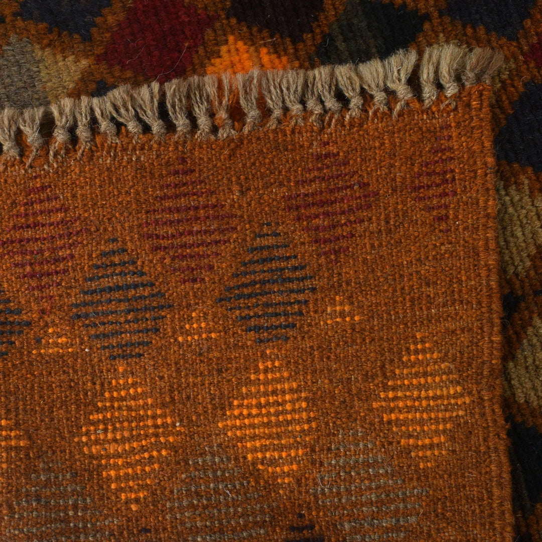 Afghan Baluchi Rug 3' 10" x 6' 2" Hand-Knotted | No. AL88408