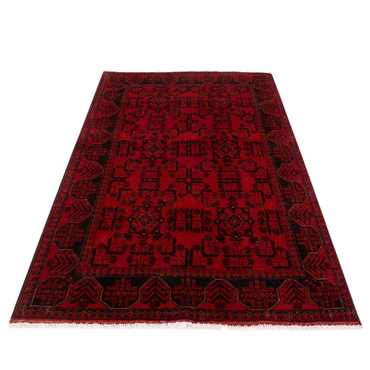 Afghan Khal Mohammadi Rug 4' 0" x 6' 7" Hand-Knotted | No. AL88536