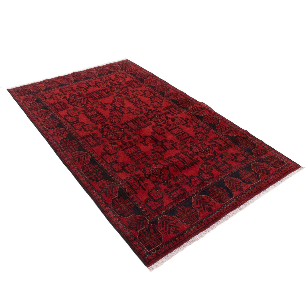 Afghan Khal Mohammadi Rug 4' 0" x 6' 7" Hand-Knotted | No. AL88536