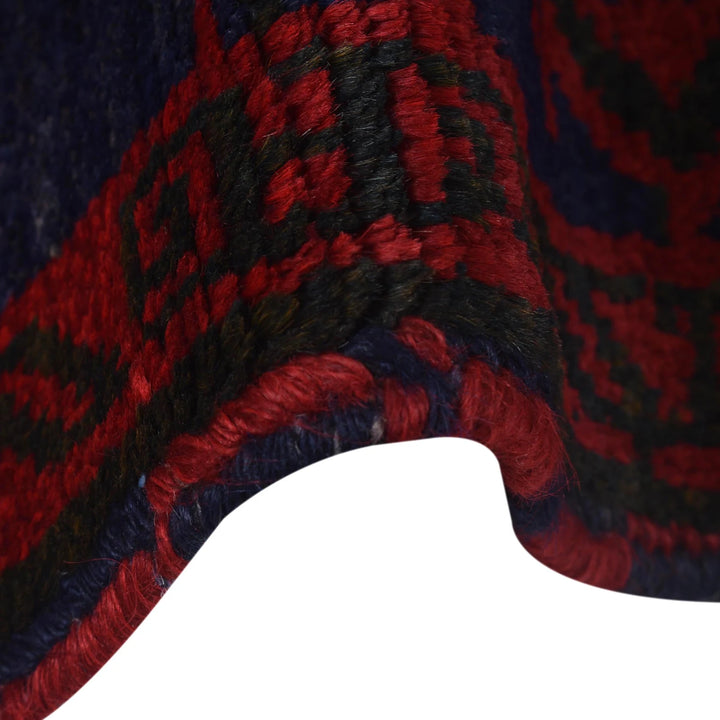 Red Afghan Prayer Rug 2' 8" x 4' 0" Hand-Knotted | No. AL88614