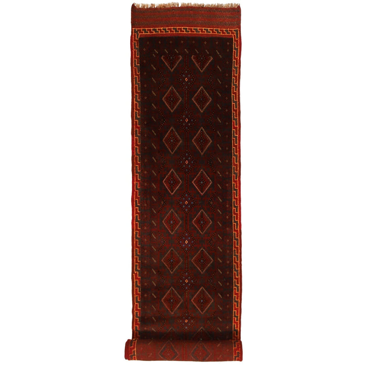 Afghan Mashwani Rug 2' 4" x 11' 4" Hand-Knotted | No. AL88857