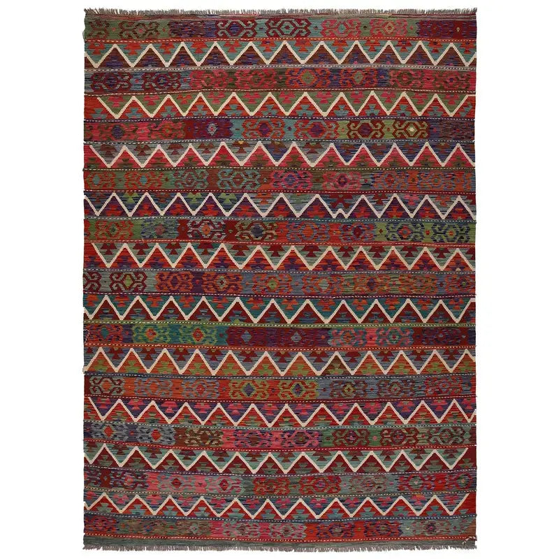 Afghan Kilim Rug 8' 4" x 11' 7" Flat-Weave | No. AL89035