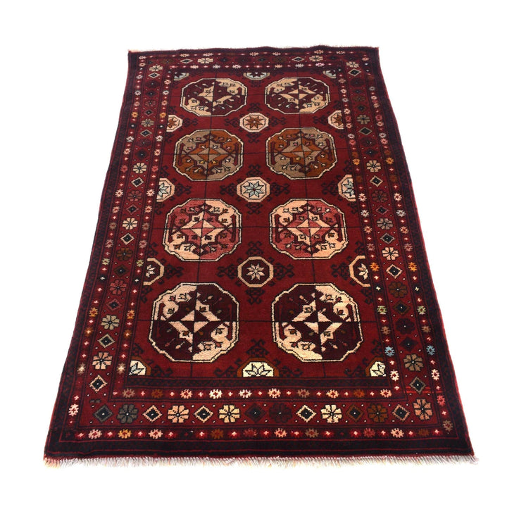 Afghan Khal Mohammadi Rug 3' 3" x 5' 3" Hand-Knotted | No. AL89118