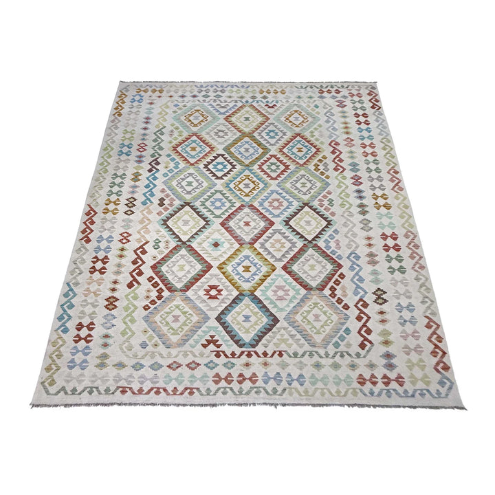 Afghan Kilim Rug 8' 8" x 11' 6" Flat-Weave | No. AL89134