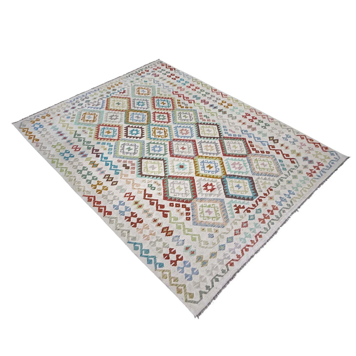 Afghan Kilim Rug 8' 8" x 11' 6" Flat-Weave | No. AL89134