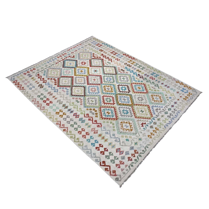 Afghan Kilim Rug 8' 8" x 11' 6" Flat-Weave | No. AL89134