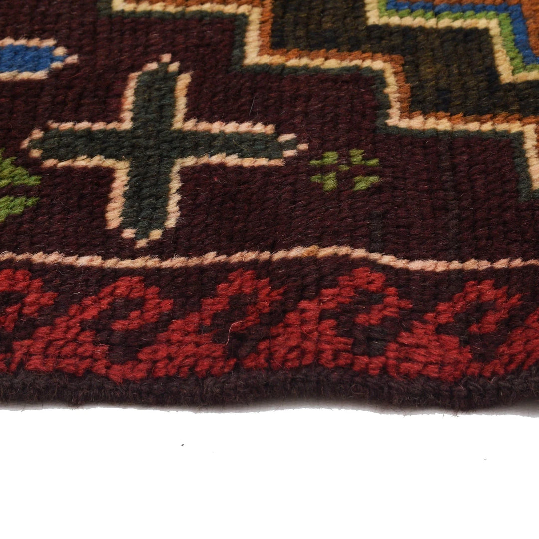 Afghan Baluchi Rug 2' 2" x 6' 4" Hand-Knotted | No. AL89149