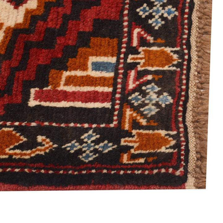 Beige Afghan Baluchi Runner 2' 7" x 12' 3" Hand-Knotted | No. AL89278