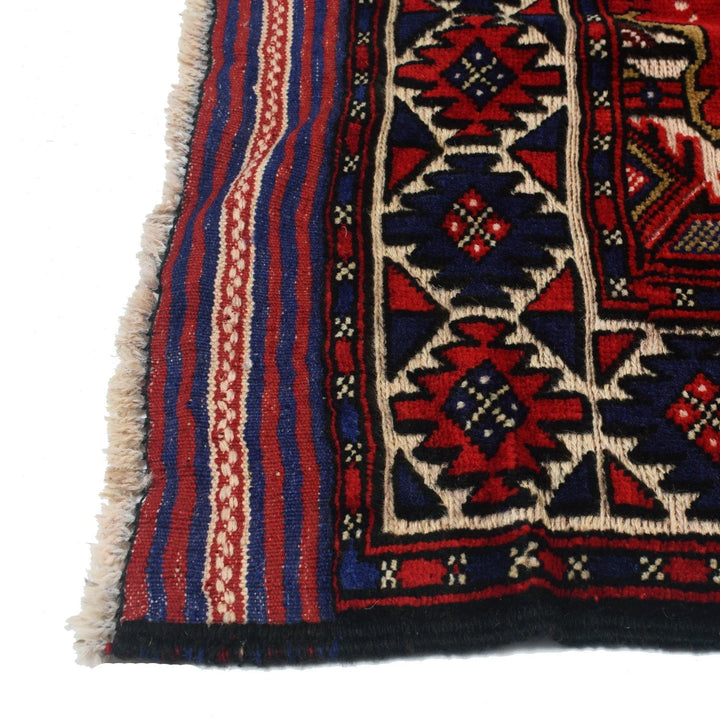 Afghan Barjasta Kilim Rug 2' 11" x 4' 10" Flat-Weave | No. AL89290