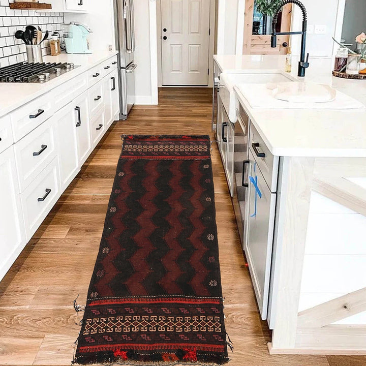 Afghan Kilim Rug 2' 0" x 4' 8" Flat-Weave | No. AL89292