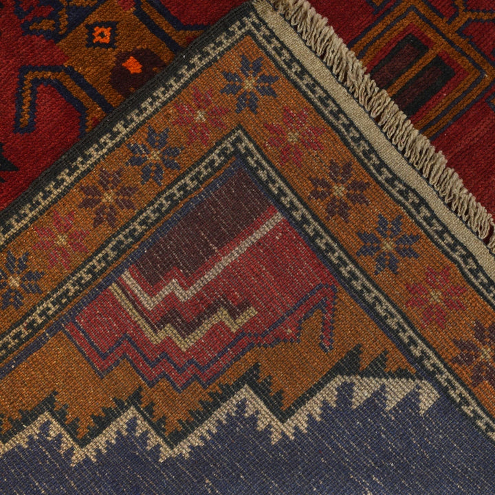 Afghan Baluchi Rug 4' 4" x 6' 7" Hand-Knotted | No. AL89312