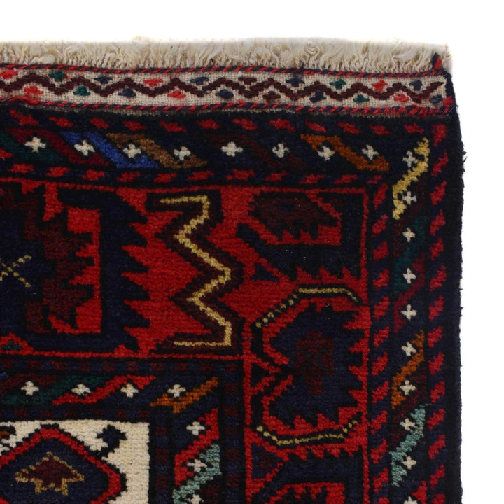 Afghan Prayer Rug 3' 2" x 4' 8" Hand-Knotted | No. AL89370