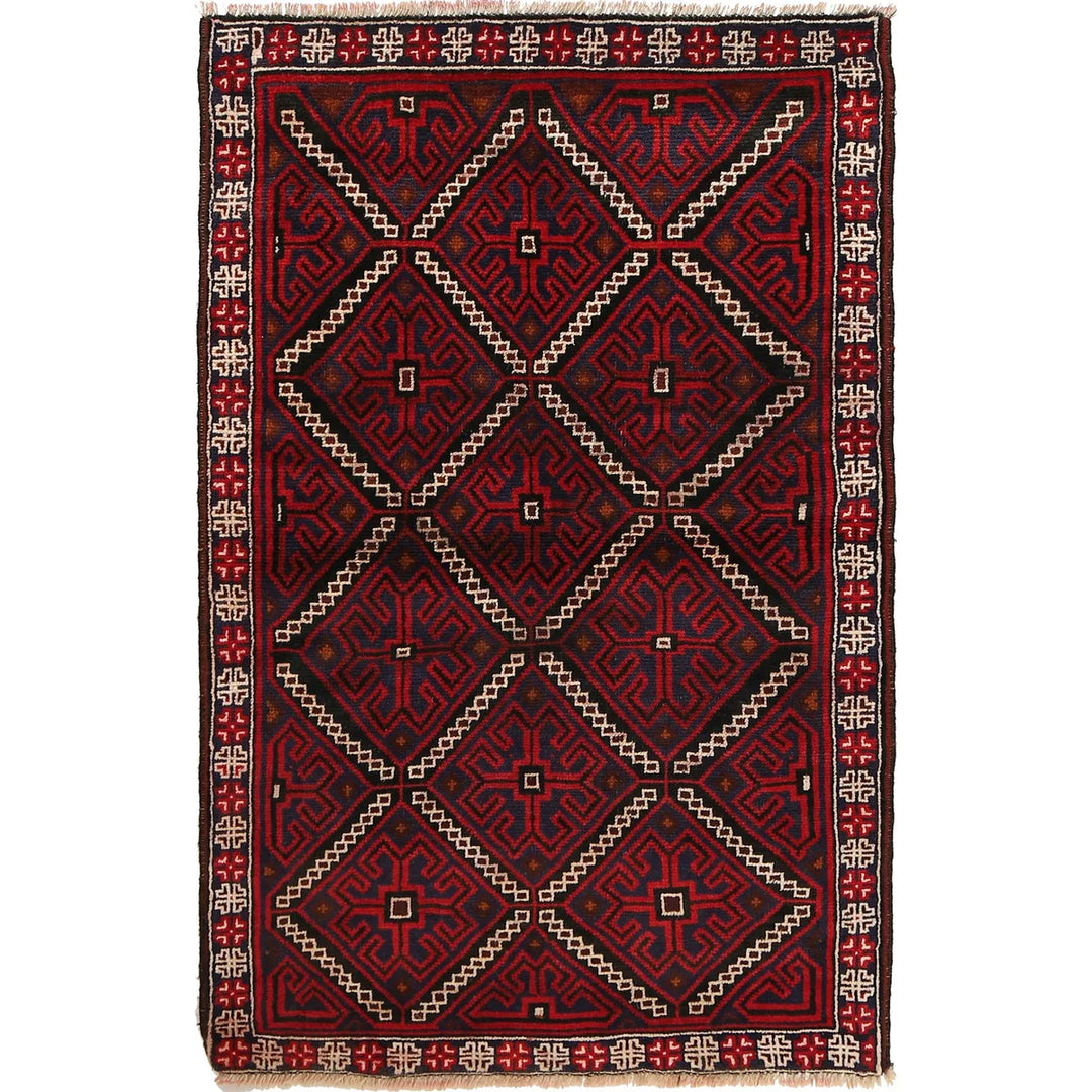 Traditional Baloch Rug 3' 3" x 5' 1" - No. AL89504