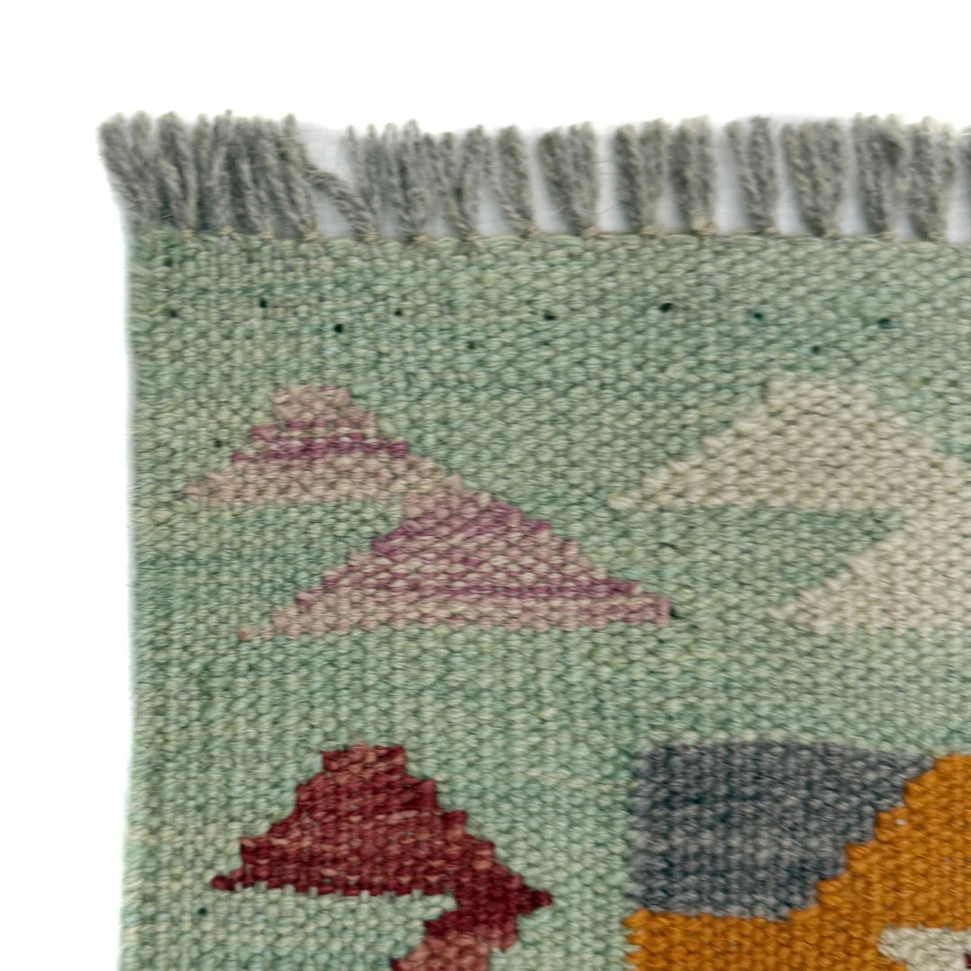 Afghan Vegetable Kilim Rug 2' 6" x 4' 0" Flat-Weave | No. AL895867
