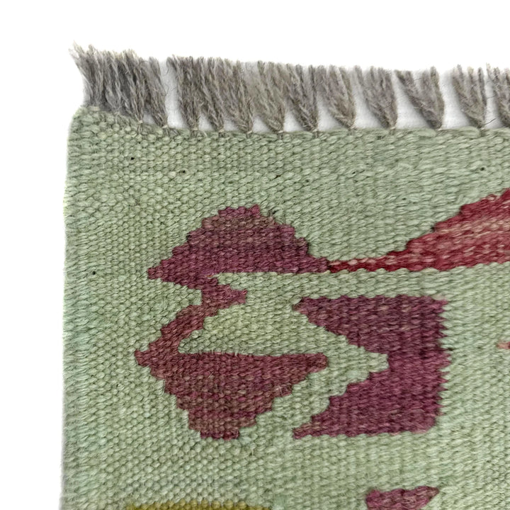 Afghan Vegetable Kilim Rug 2' 7" x 4' 0" Flat-Weave | No. AL896072