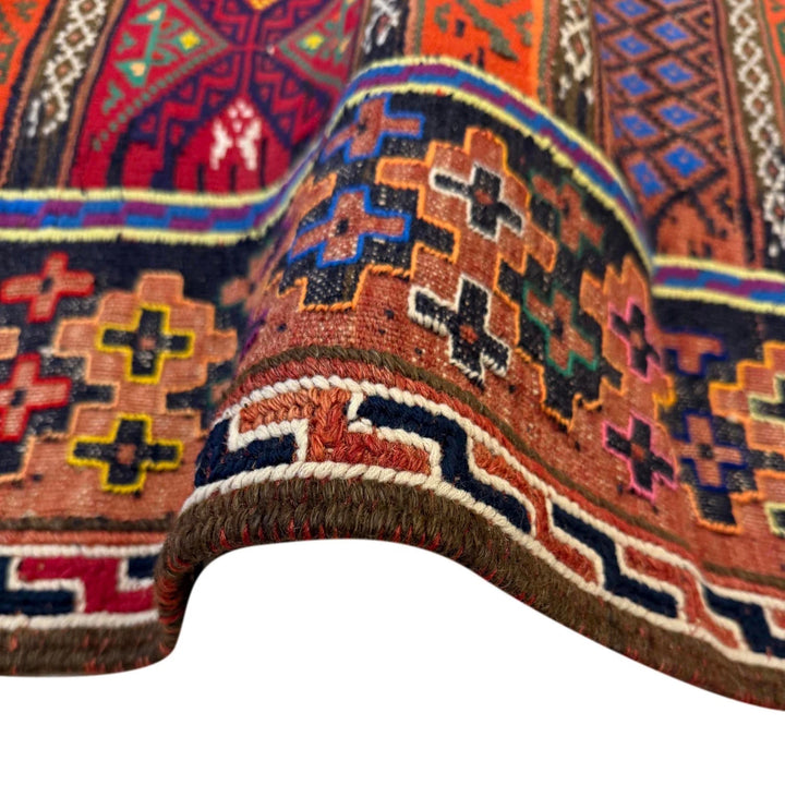 Afghan Laghari Kilim Rug 5' 2" x 7' 11" Flat-Weave | No. AL89641