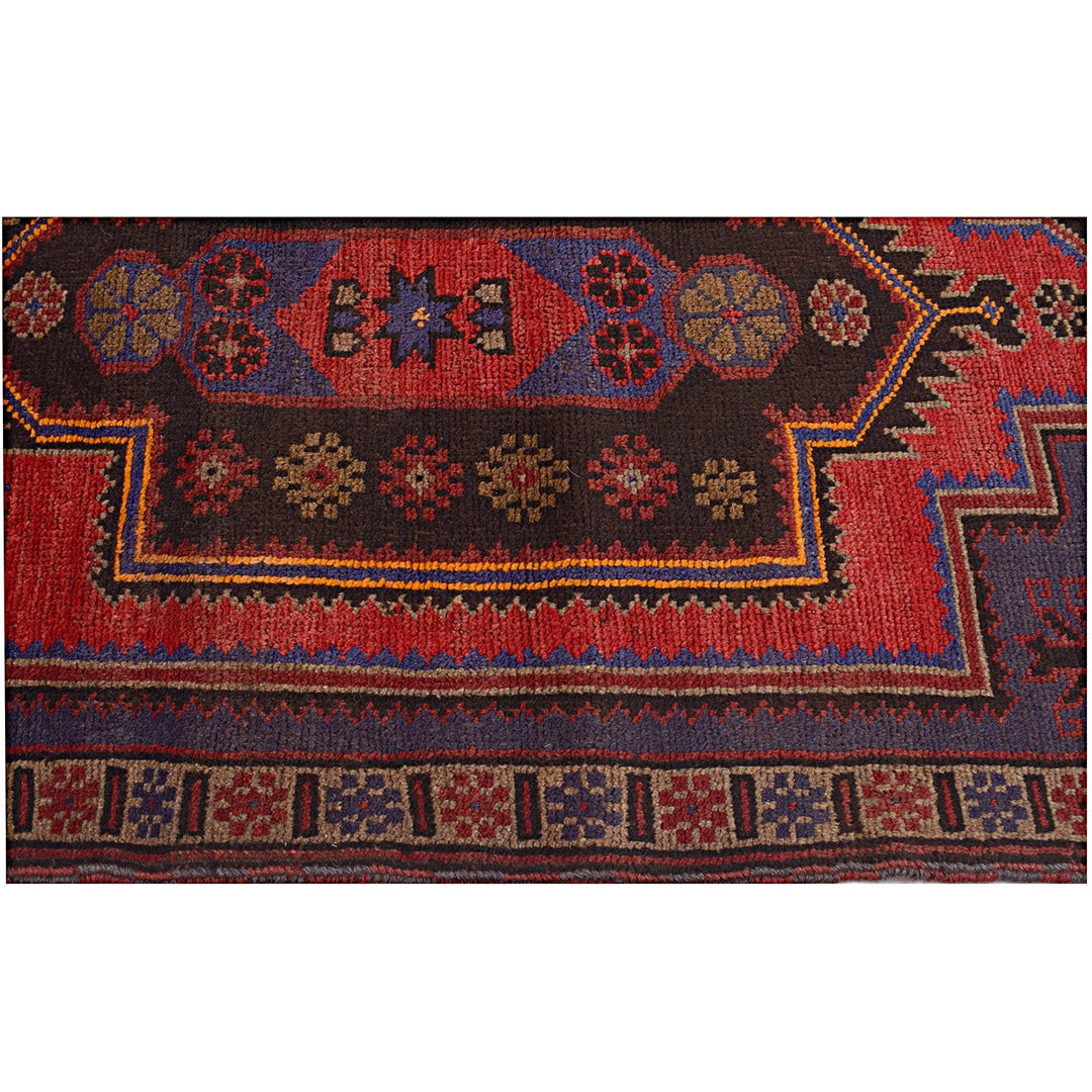 Afghan Baluchi Rug 2' 9" x 4' 8" Hand-Knotted | No. AL89843