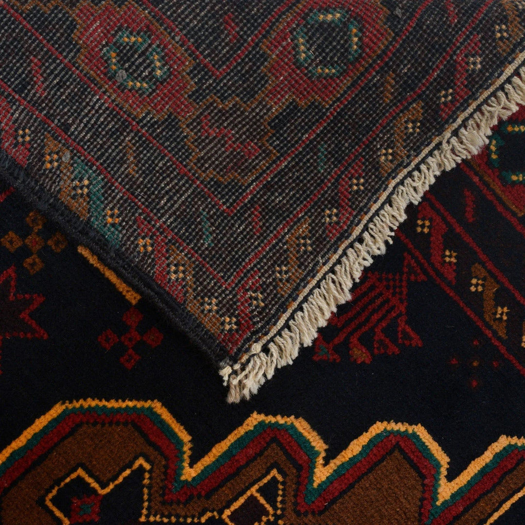 Afghan Baluchi Rug 4' 0" x 6' 2" Hand-Knotted | No. AL89904
